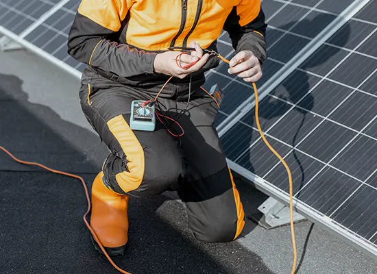Entretien de panneaux photovoltaïques